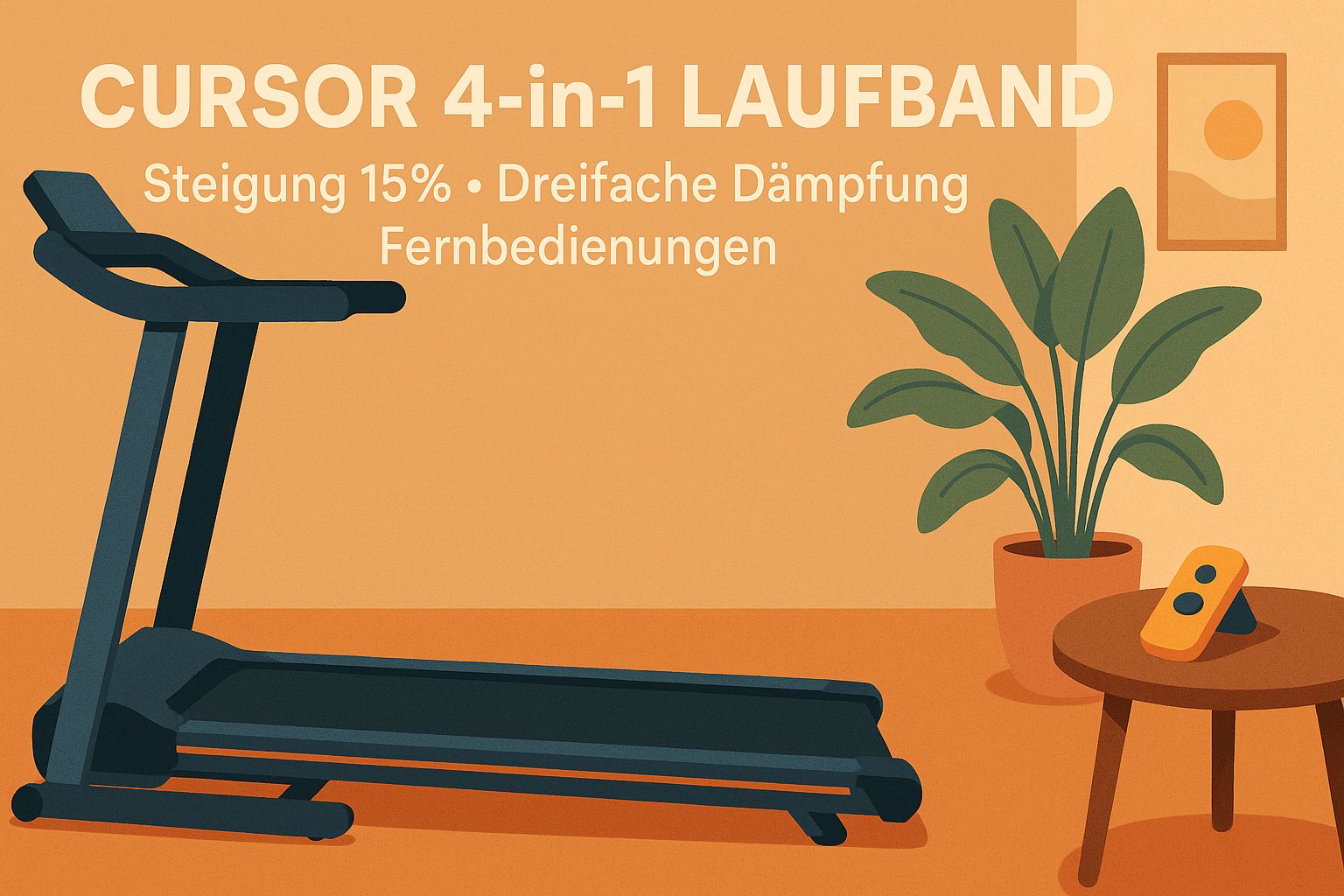 CURSOR 4-in-1 Laufband Test: Walking Pad mit 15 % Steigung, Dreifacher Dämpfung & Fernbedienungen – Vorteile, Nachteile & lohnt sich der Kauf wirklich?