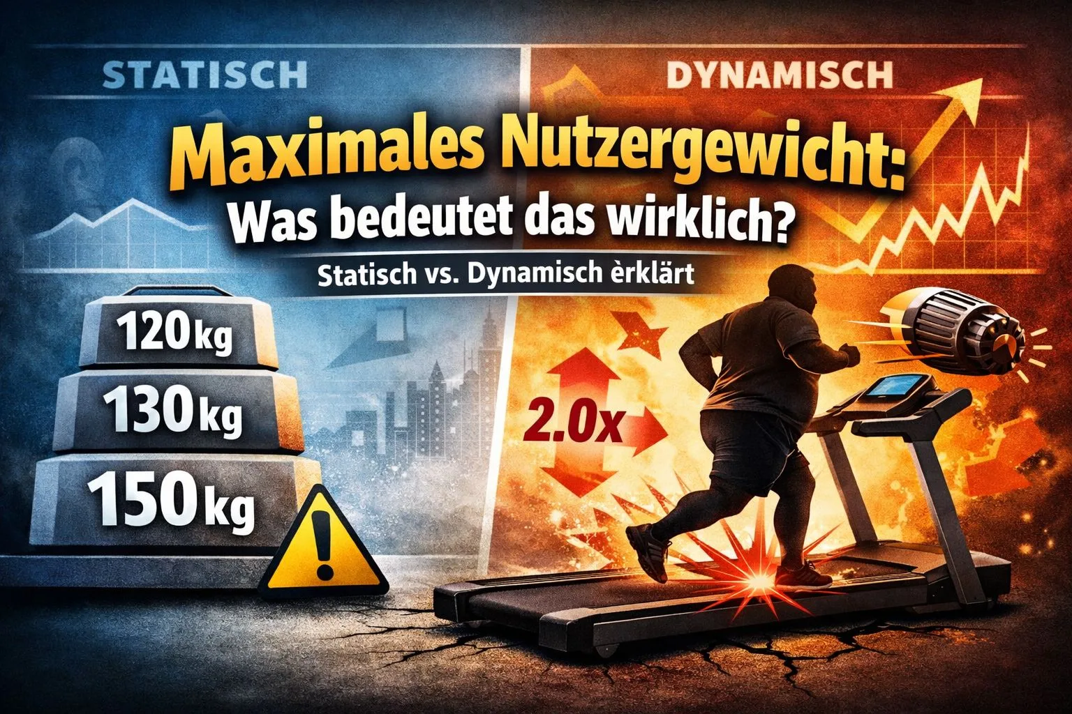 Maximales Nutzergewicht beim Laufband: Was bedeutet das wirklich? (Statisch vs. dynamisch erklärt)