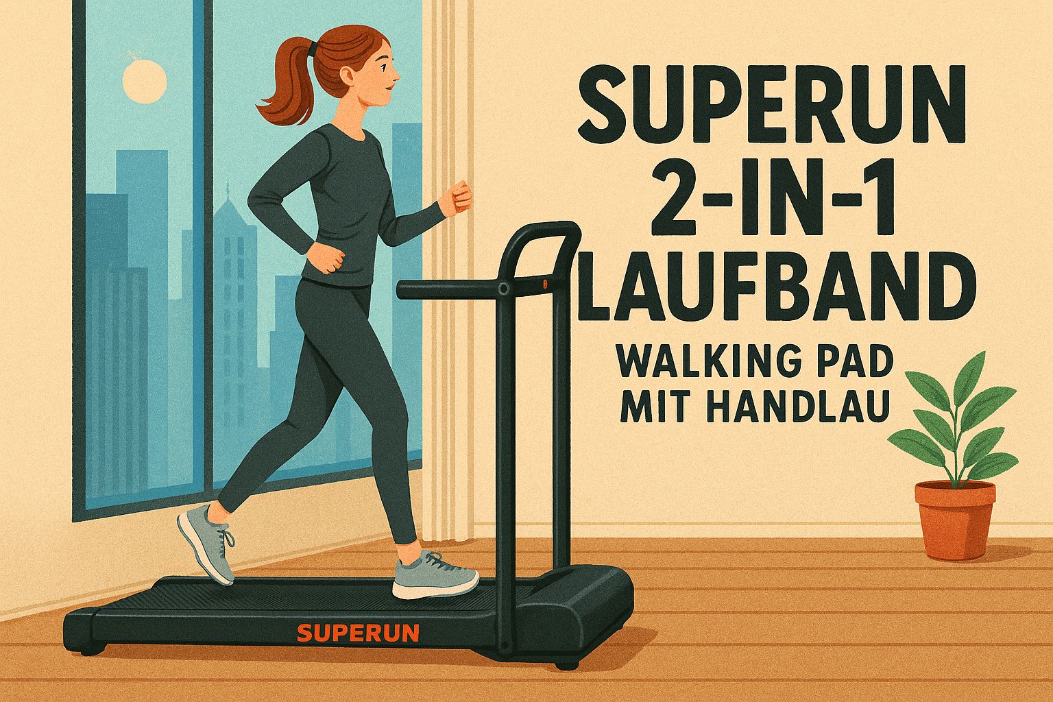 Superun 2-in-1 Laufband Test : Walking Pad & Laufband in einem – Vorteile & Nachteile