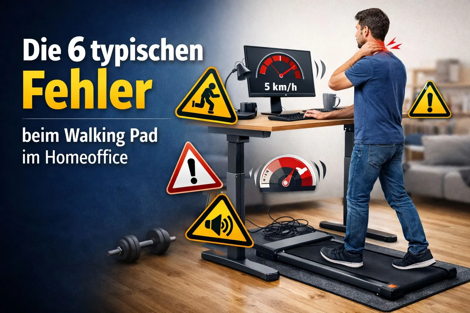 Walking Pad unter dem Schreibtisch – 6 typische Fehler vermeiden