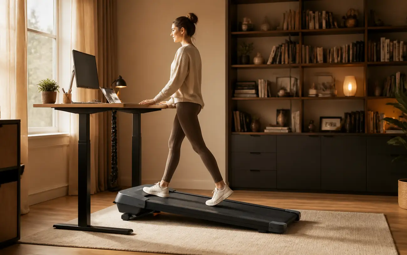 HOMEFITNESSCODE Walking Pad mit Steigung im Test